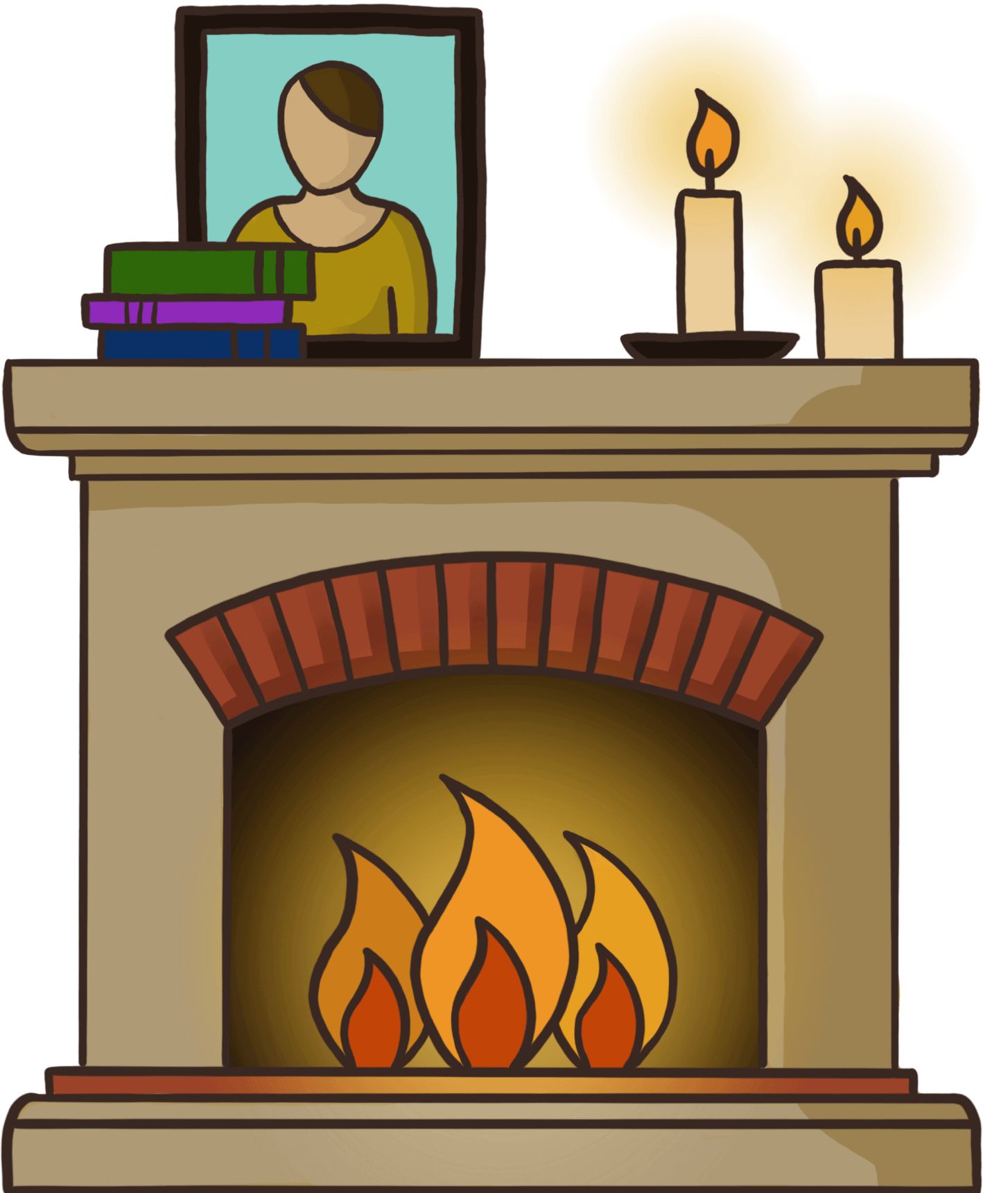 Fireplace illustration
